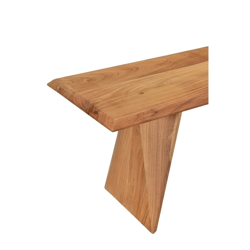 Solid Wood Angled leg Bench - 70 Inch