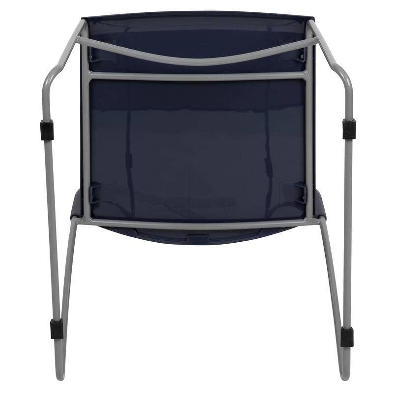 5 Pack 661 lb. Capacity Stack Chair with Air-Vent Back and Sled Base
