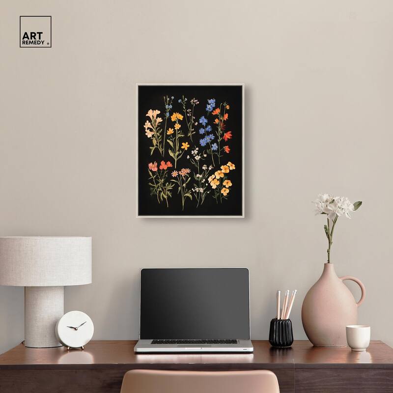 Darkling Daisies II Canvas by Art Remedy