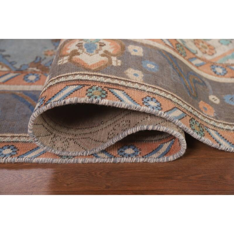 Tabriz Persian Vintage Area Rug Handmade Wool Carpet - 6'3" x 9'4"