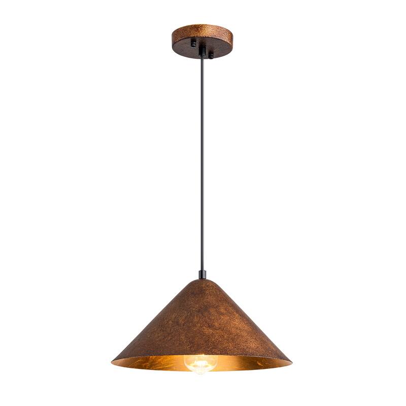 Industiral Dome Pendant Lights for Kitchen Island - Copper - W13.11"