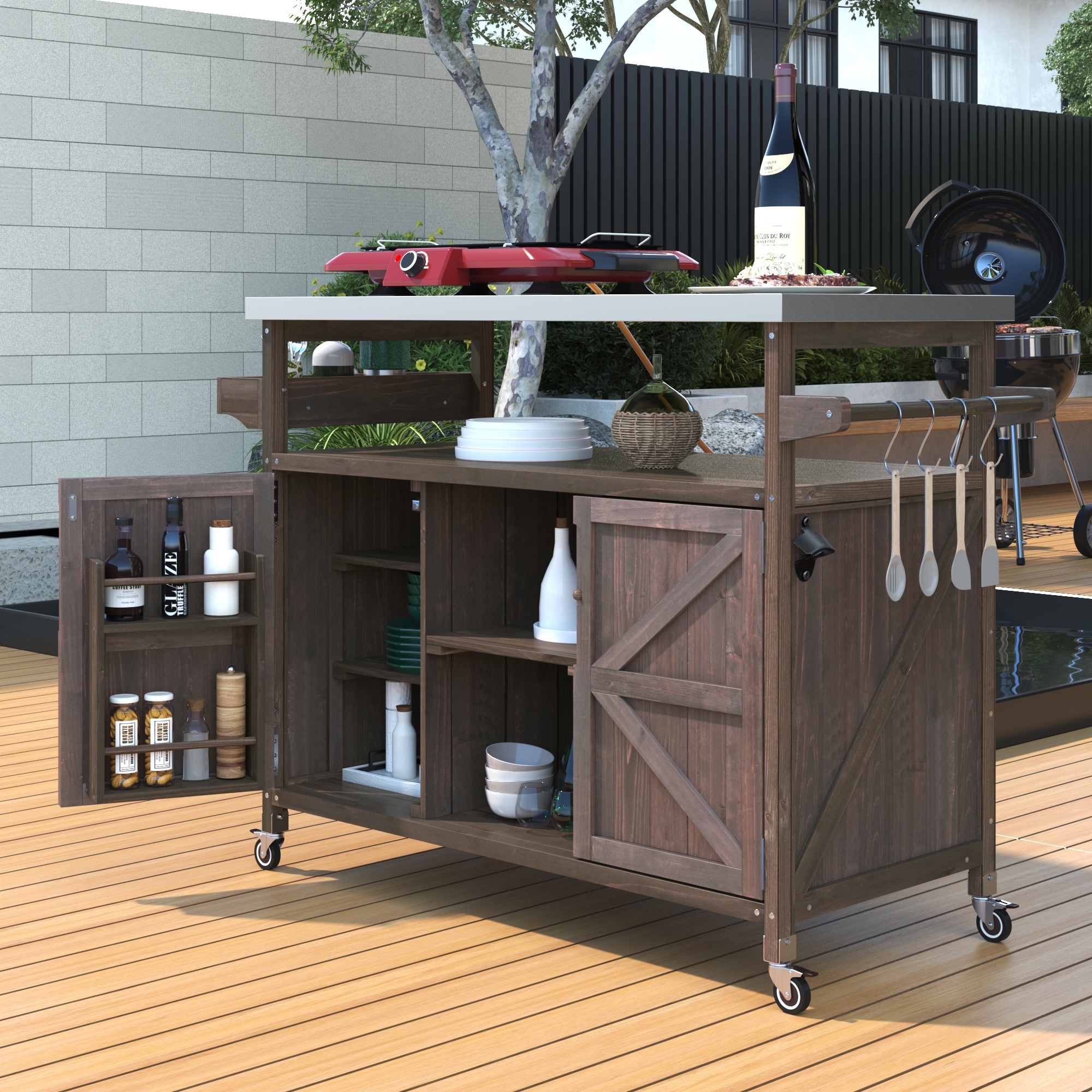 Outdoor grilling storage cabinet new arrivals