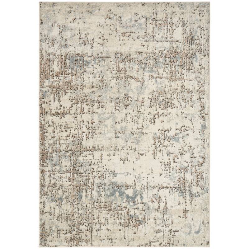 Nourison Concerto Indoor only Abstract Area Rug - Ivory/Beige - 3' 9" x 5' 9"