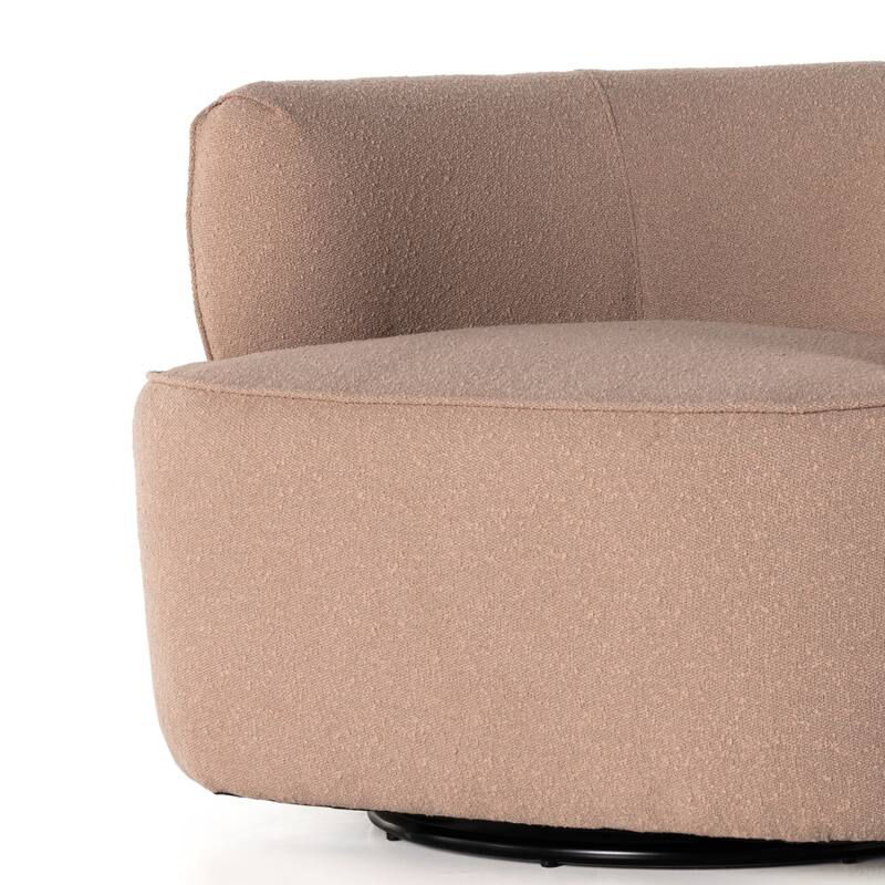 Vivian Swivel Chair-Barlow Blush