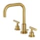 preview thumbnail 6 of 19, Kingston Brass Manhattan 8 in. Widespread Bathroom Faucet