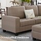 preview thumbnail 15 of 17, Sectional Corner Sofa L-shape Couch Space Saving with Storage Ottoman & Cup Holders Design for Large Space Dorm Apartment