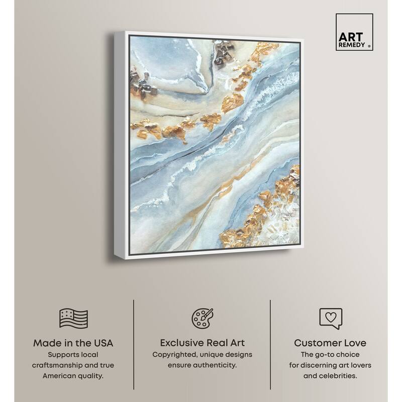 Art Remedy A Beautiful Fiction Framed Mineral, Agate & Geode 1 Piece Canvas Wall Art