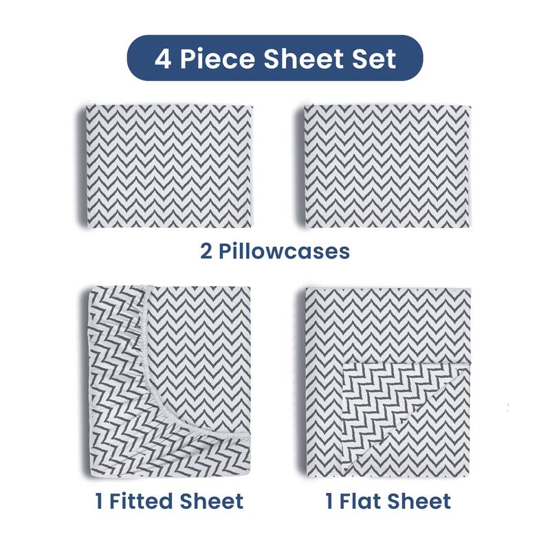 Martex 225 TC - Soft Breathable Durable Deep Pocket - Bed Sheet Set