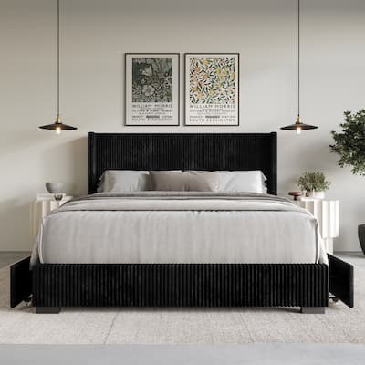 Rochester Upholstered Storage Platform Bed