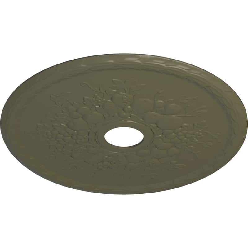 22 5/8"OD x 3 5/8"ID x 5/8"P Grape Ceiling Medallion