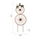 preview thumbnail 3 of 6, Glitzhome 33.75''H Fall Metal Bicycle Wheel Pumpkin Yard Stake or Hanging Decor (2 Functions)