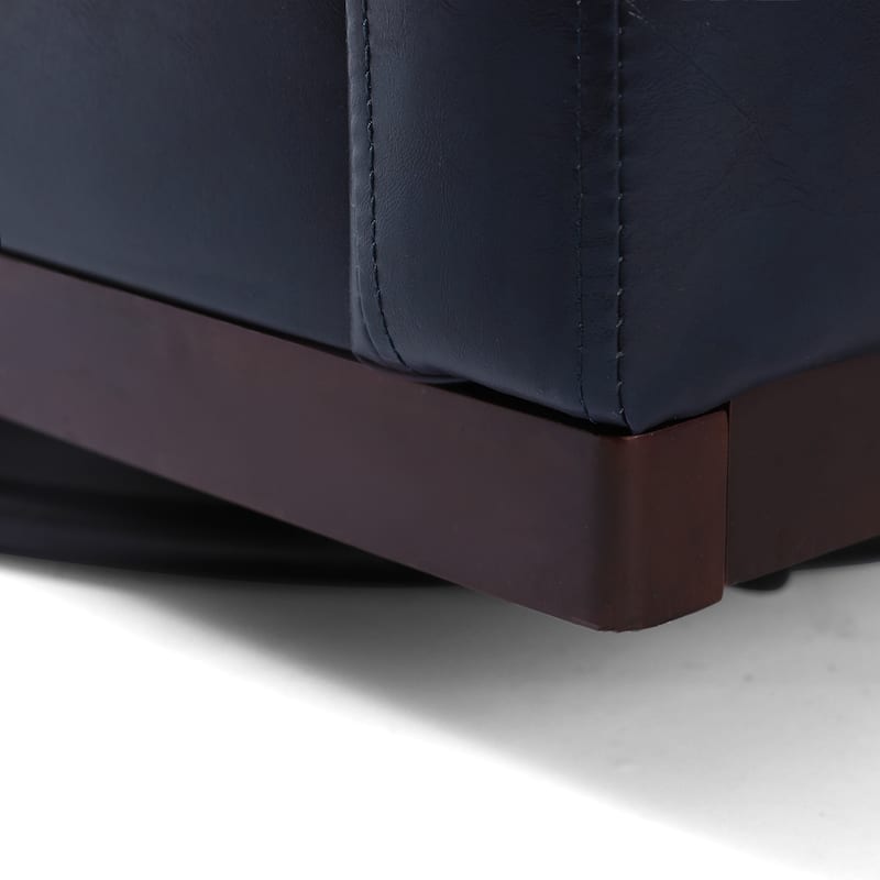 Chenille Leather Modern Swivel Accent Chair