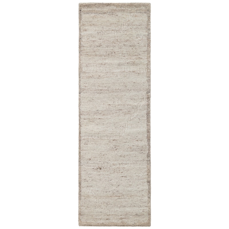 Terra by Obeetee Manali Moroccan Area Rug, Brown - 2'6"x8'