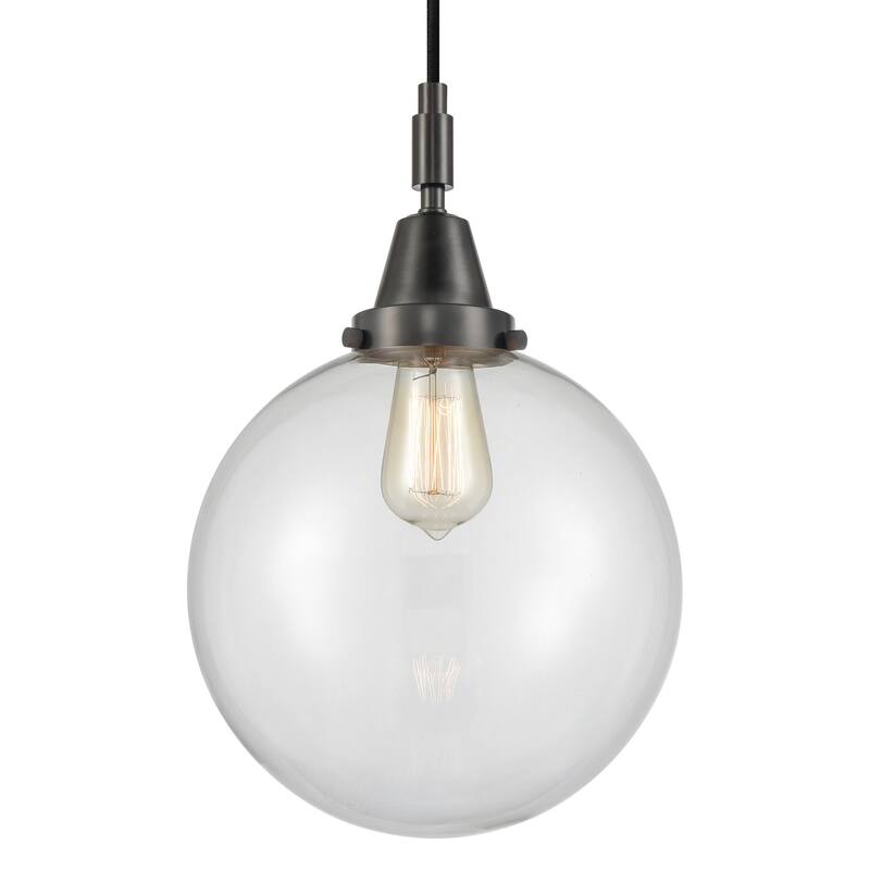 Innovations Lighting 447-1P-G202-10 Beacon 10" Wide Mini Pendant with - Matte Black