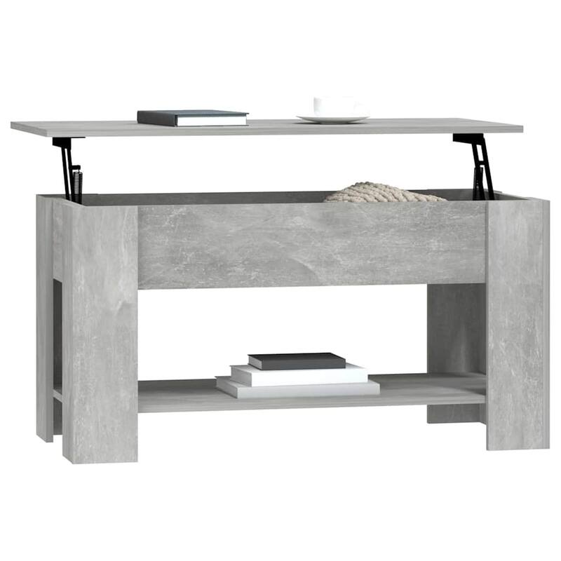 vidaXL Coffee Table Lift Top End Table Accent Side Sofa Table Engineered Wood - 39.8" x 19.3" x 20.5"