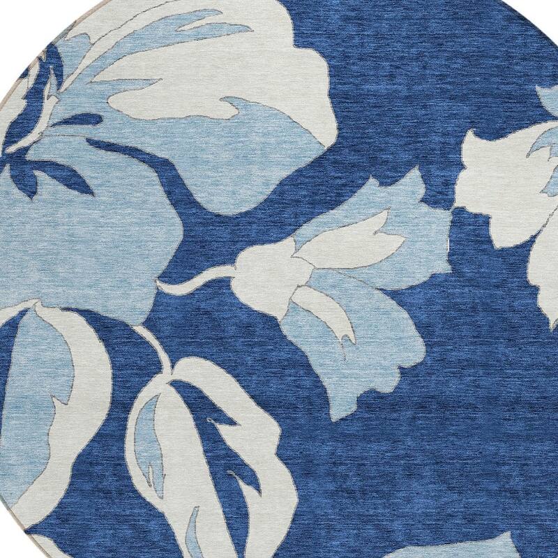 HomeRoots Floral Transitional Rectangle Outdoor Rug