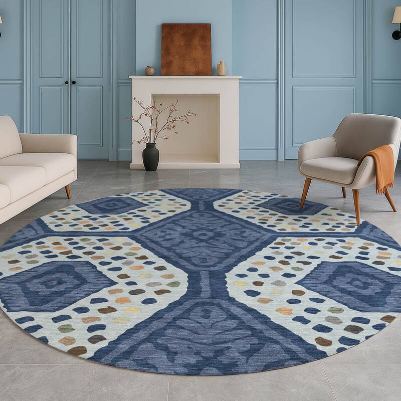 Machine Washable Indoor/ Outdoor Global Nipsey Chantille Rug
