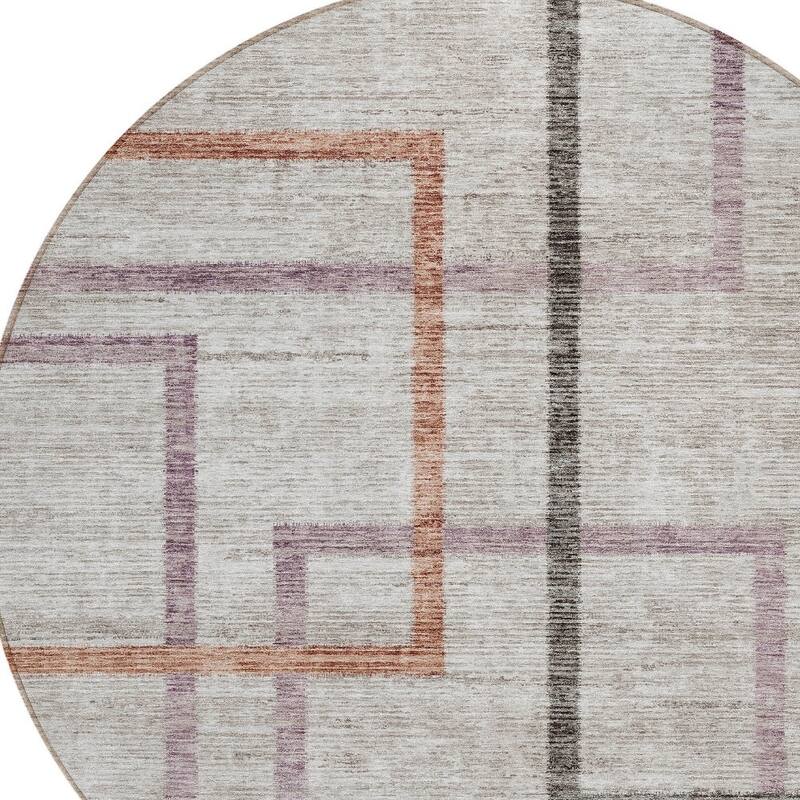 HomeRoots Geometric Transitional Rectangle Outdoor Rug