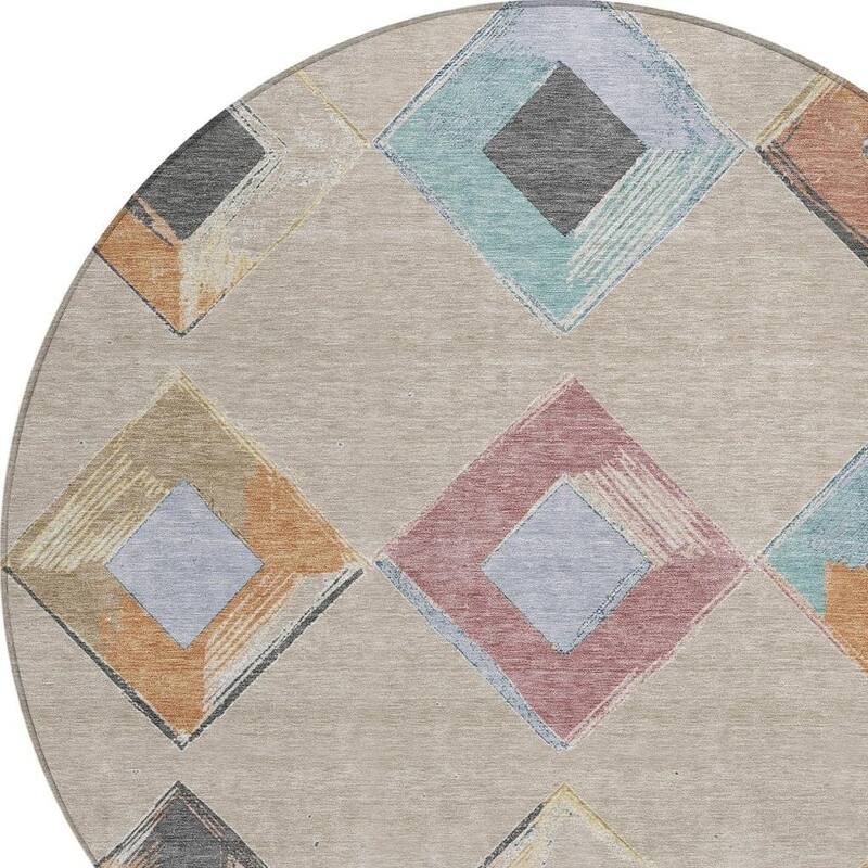 HomeRoots Geometric Transitional Rectangle Outdoor Rug