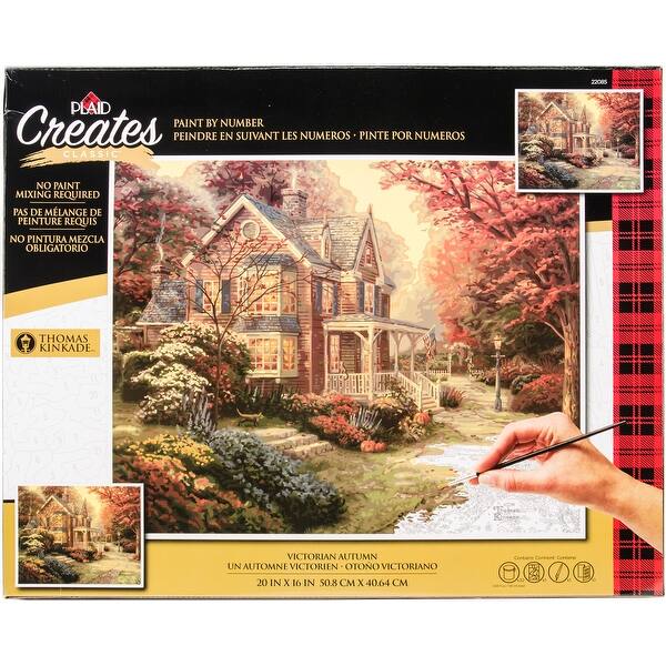 Shop Thomas Kinkade Paint By Number Kits 16 X20 Victorian Autumn