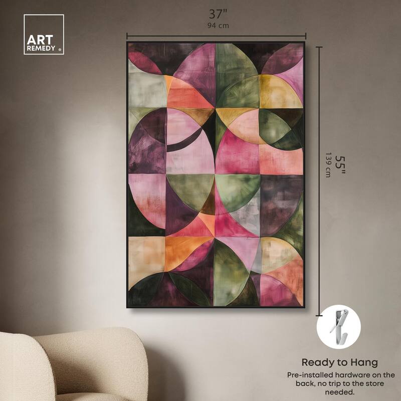 Tessellated Arcs Canvas by Art Remedy