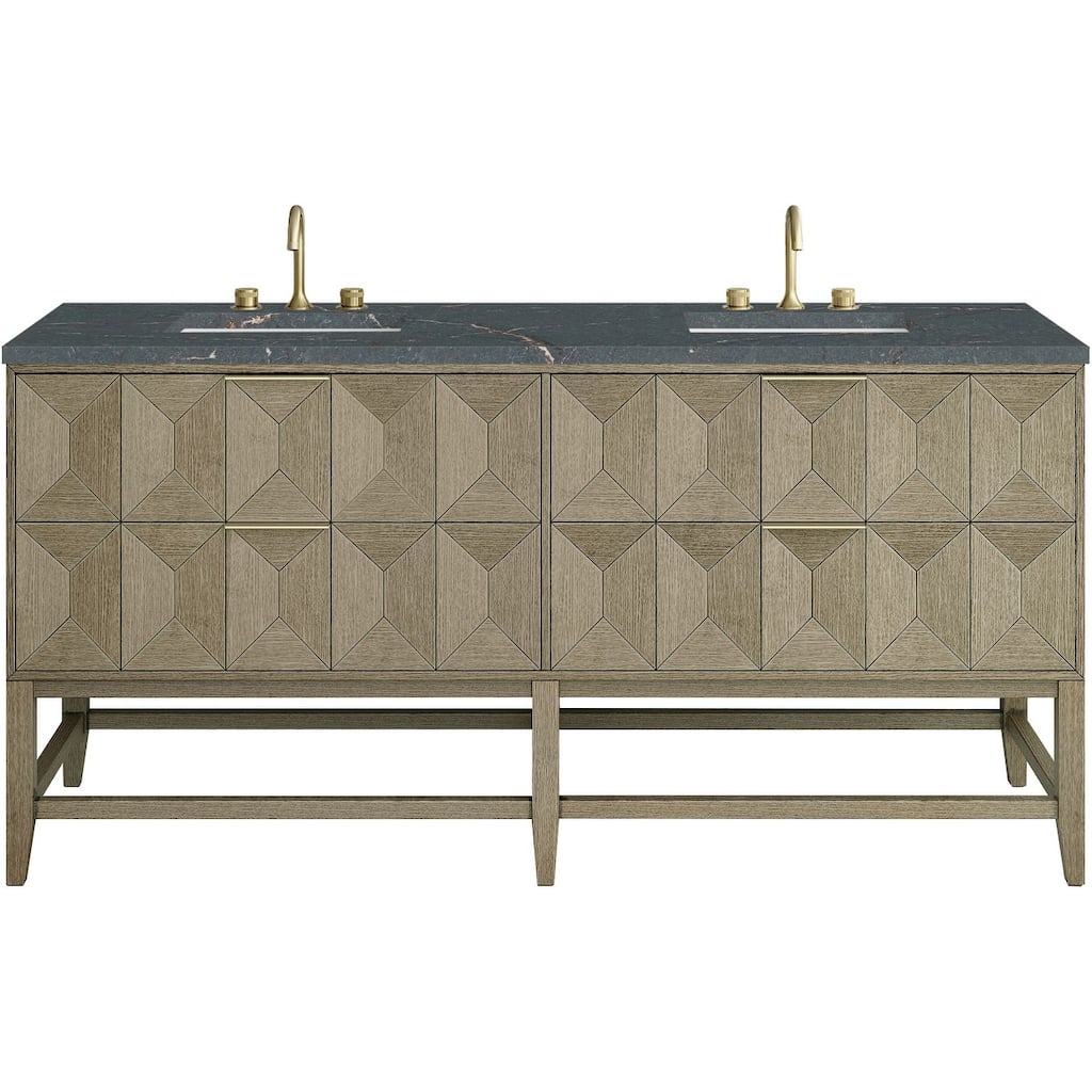 James Martin Vanities D100-V72-FPBL Emmeline 72" Free Standing Double