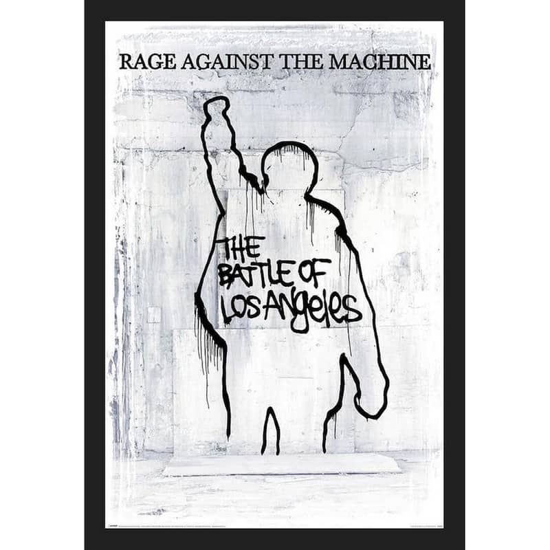 Rage Against the Machine Battle for Los Angelos Framed Poster - 24 x 36 Inch