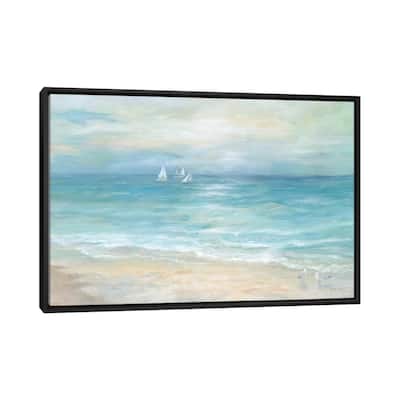 iCanvas "Island Beach Landscape" by Cynthia Coulter Framed Canvas Print