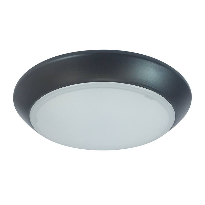 Nora Lighting NLOPAC-R8T2427 Opal 9-1/2" Wide 2700K LED Flush Mount - Bronze