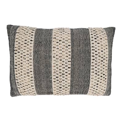 Rustic Charm Striped Throw Pillow