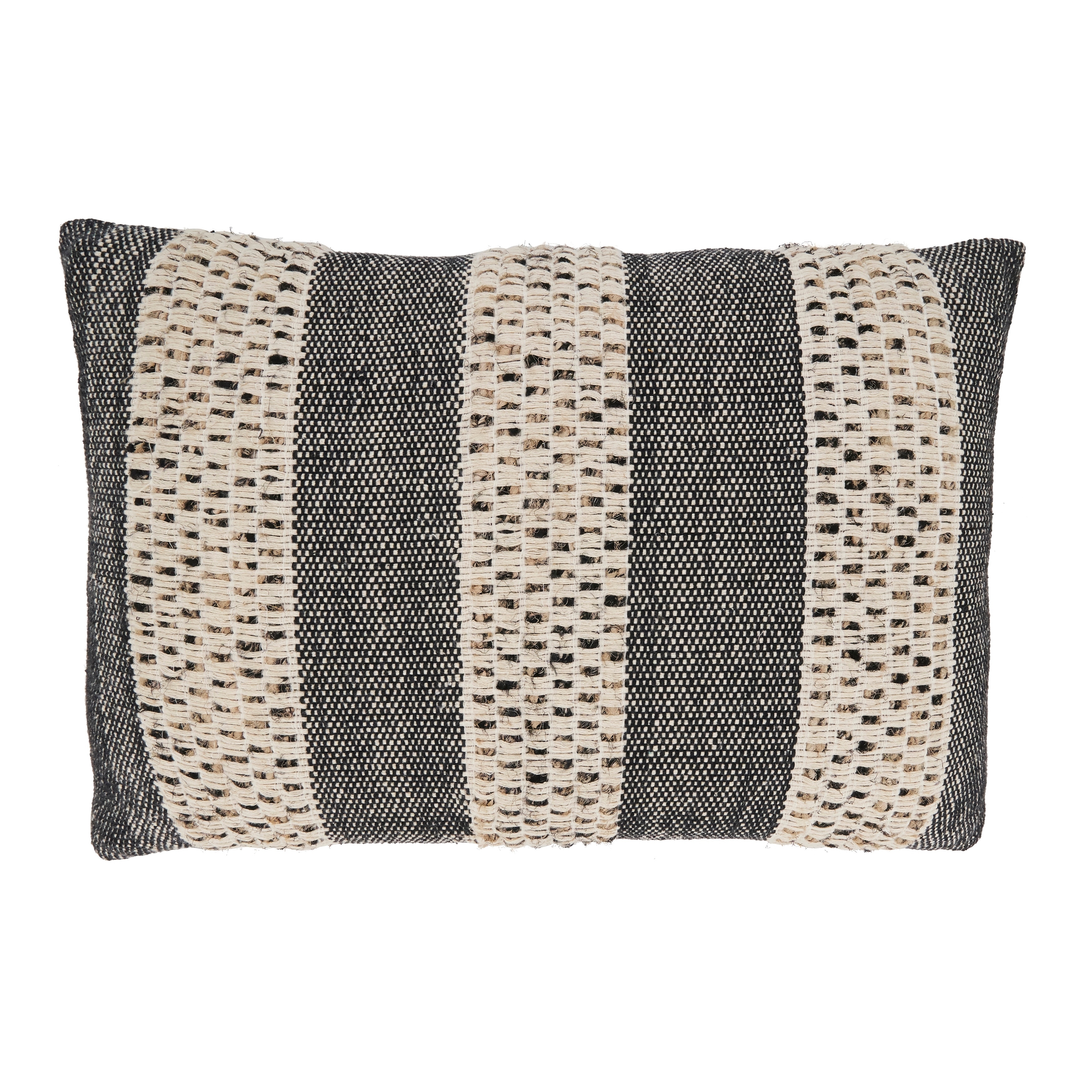 Rustic Charm Striped Throw Pillow