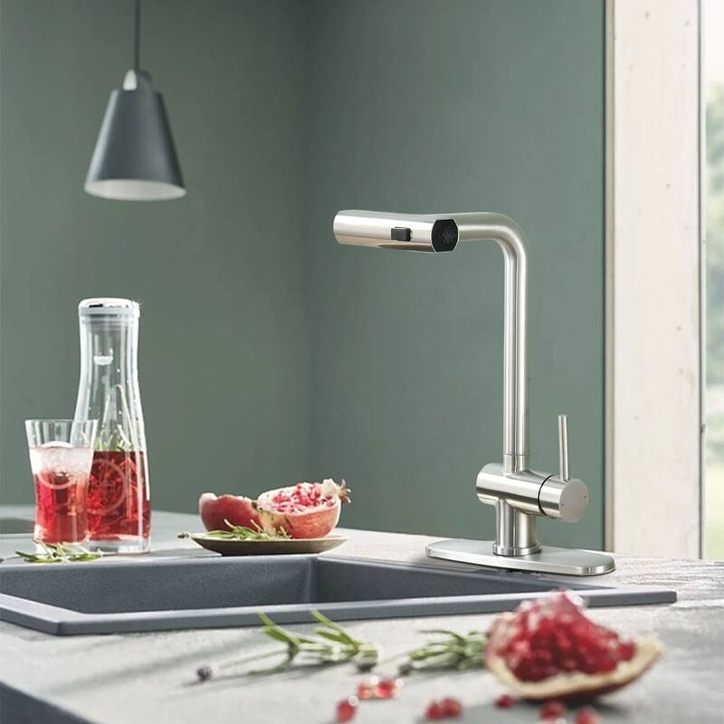 Vanityfair Single-Handle Waterfall Kitchen Faucet with Pull Down Sprayer