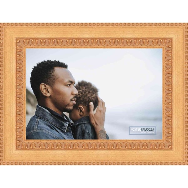 30x40 Frame Brown Picture Frame - Complete Modern 30x40 Poster Frame  Includes UV Acrylic Shatter