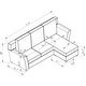 preview thumbnail 17 of 17, Furniture of America Golt Contemporary Upholstered L-shaped Sectional