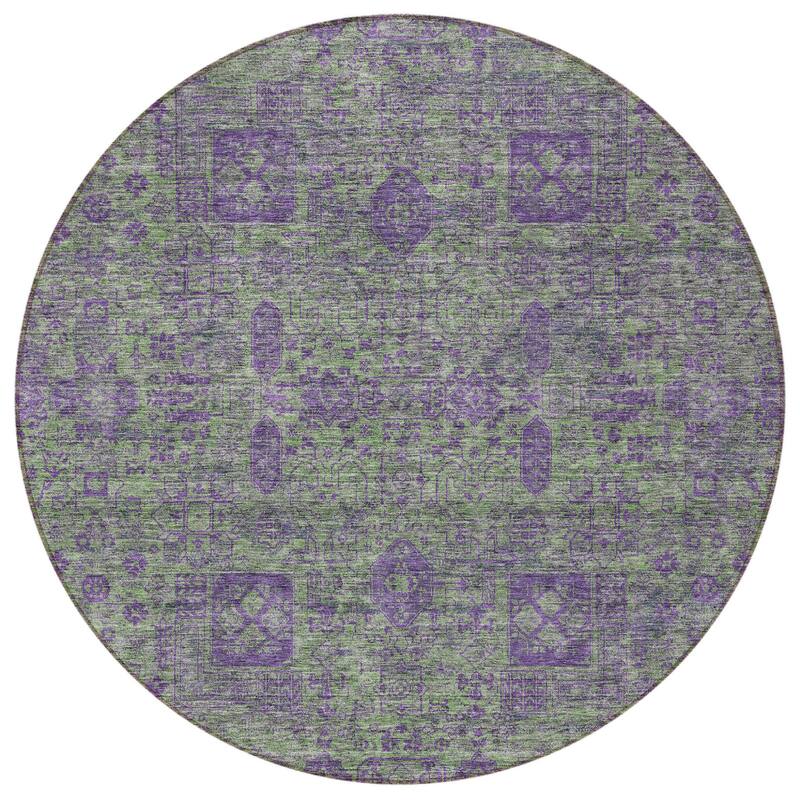 HomeRoots Oriental Transitional Rectangle Outdoor Rug
