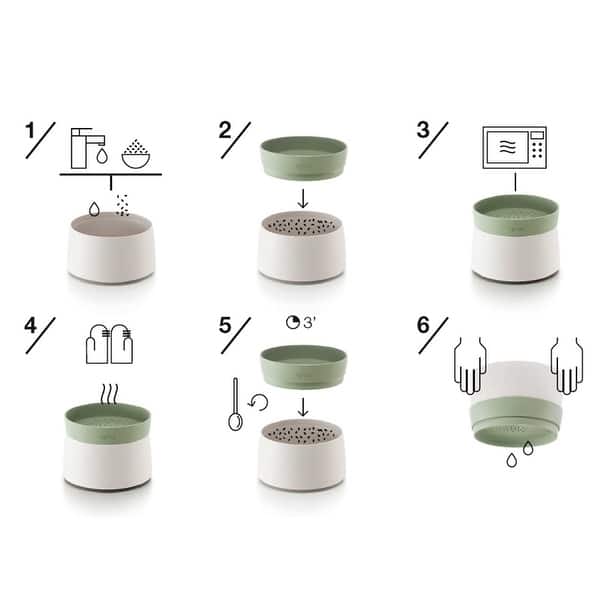 Lekue Microwave Rice Grain and Quinoa Cooker 33.8 oz Bed Bath