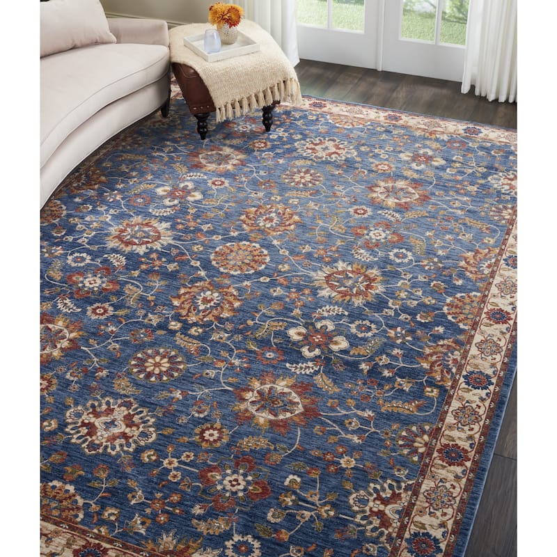 Nourison Reseda Traditional Floral Border Area Rug