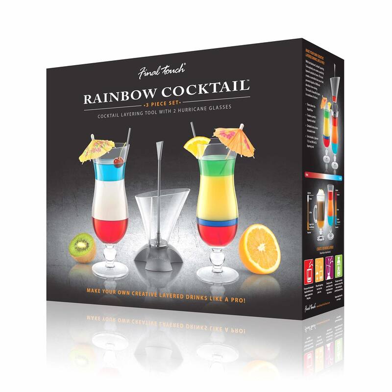 Final Touch Rainbow Cocktail Layering Tool Set - 13.5 Oz
