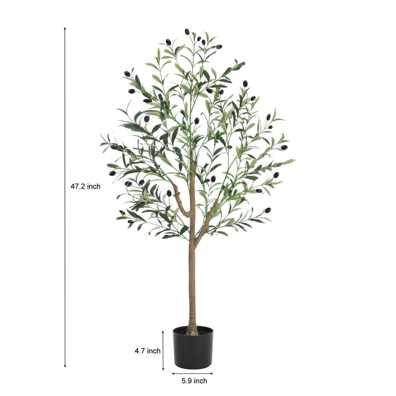 Artificial Olive Tree Indoor, 7FT Tall Fake Plants for Office Decor