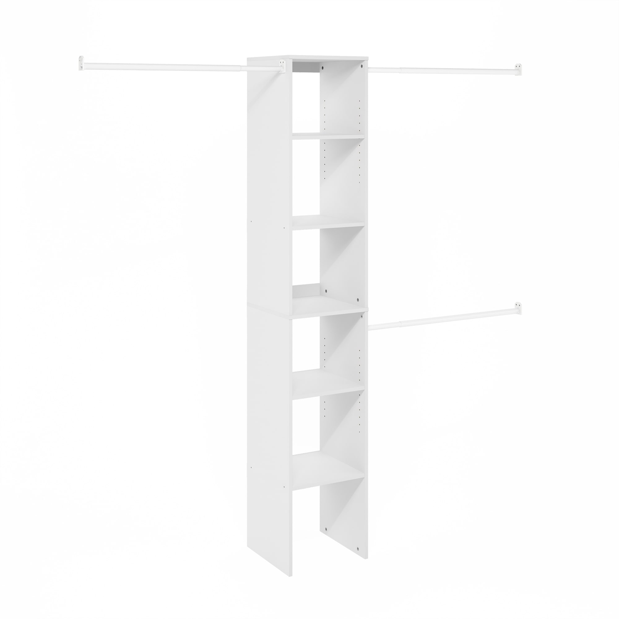 Furinno Fano Clothing & Closet Storage Organizer Shelf Tower with