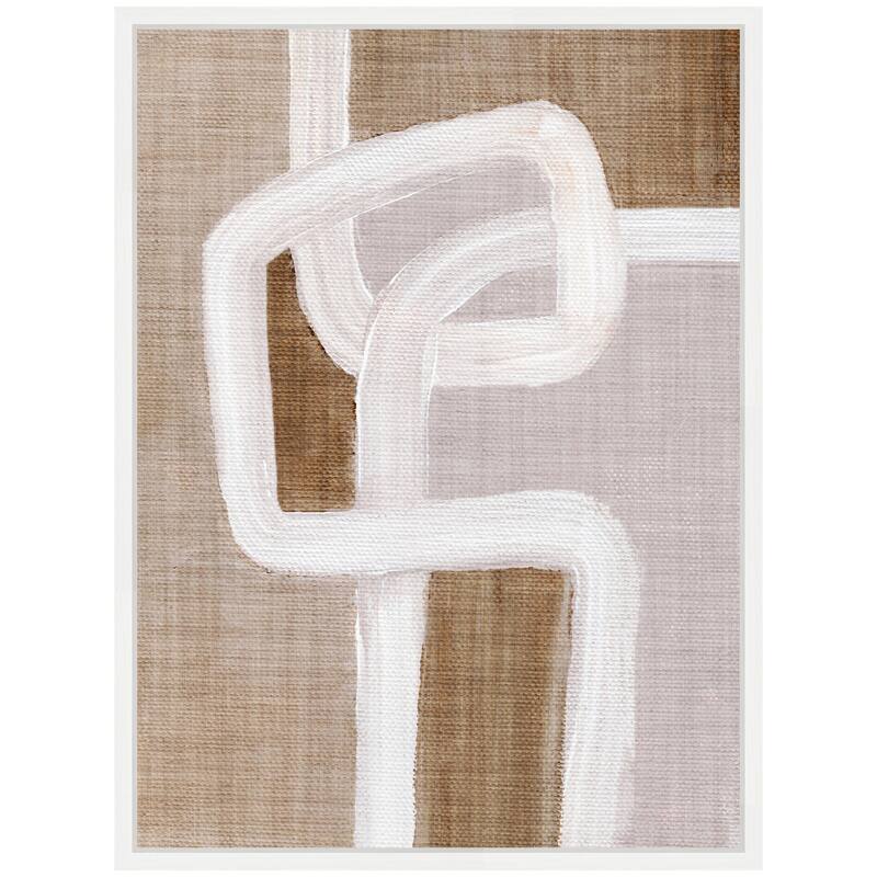 Kate and Laurel Sylvie Rhythmic Lines l Framed Canvas by Nikita Jariwala