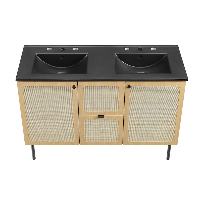 Chaucer Bathroom Vanity with Black Basin Included