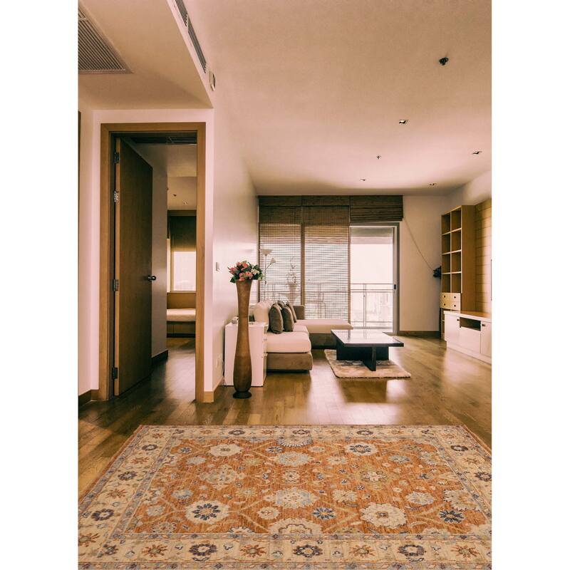 ECARPETGALLERY Hand-knotted Jules Serapi Burnt Orange Wool Rug - 8'0 x 10'0