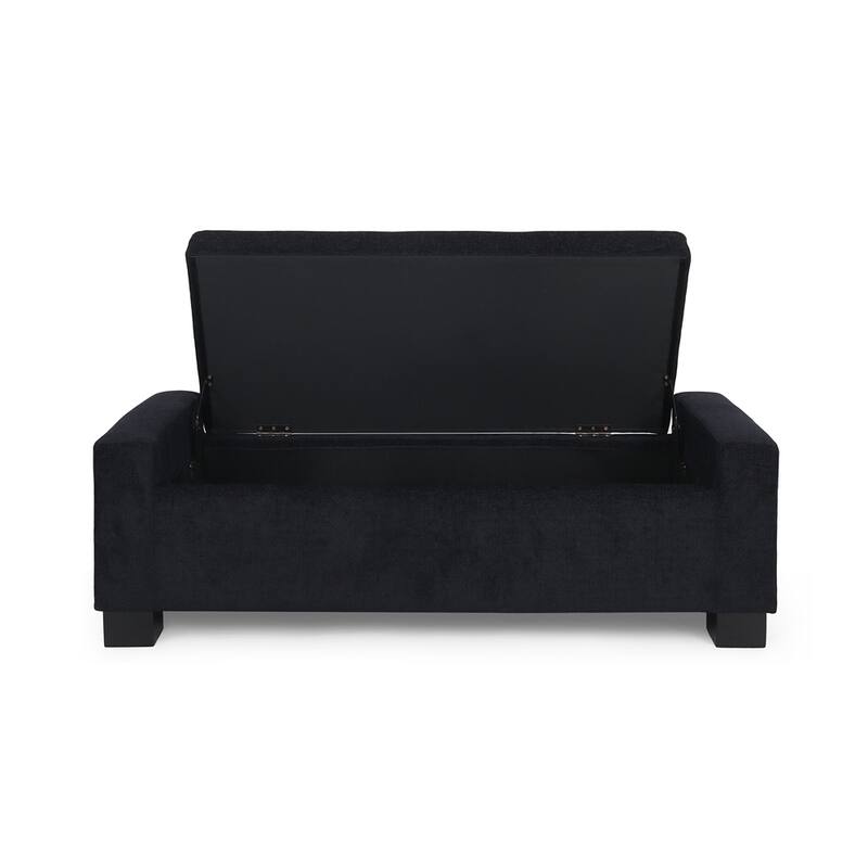 50 Inch Ottoman Bench in Textured Fabric