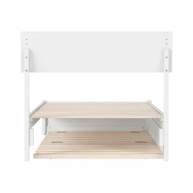 Norla Wood Platform Bed with Trundle