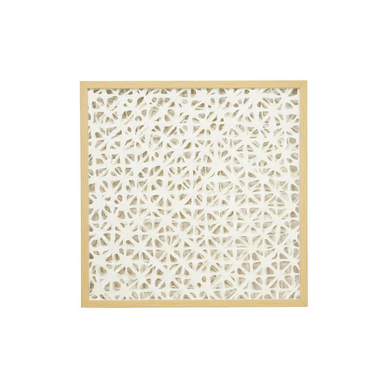 Geometric Shadow Box - White - Roche River Decor