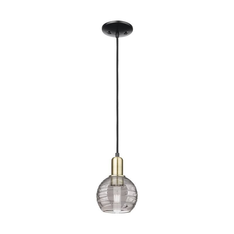 Innovations Lighting Downtown Urban - Athens Deco Swirl - 1 Light 6" Cord Hung Mini Pendant
