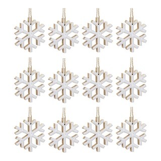 White Wood Snowflake 14 - On Sale - Bed Bath & Beyond - 34200216