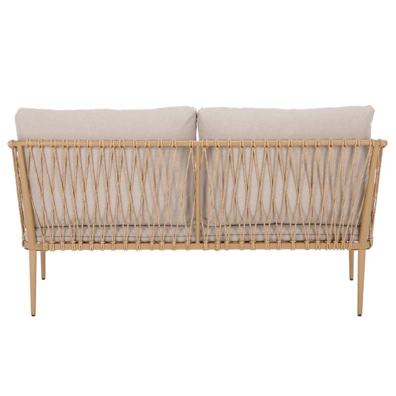 SEI Furniture Dante Rope Patio Loveseat