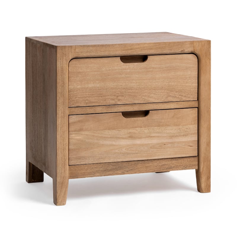 Classic Home Laguna 2-Drawer Mango Wood Nightstand